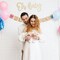 Oh Baby Sign - Wood Color | Perfect for Baby Showers, Gender Reveal Parties, Baby's 1st Birthday, and Photo Backdrops | Boy/Girl Decorations and Party Background
